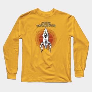 Space Exploration Retro Long Sleeve T-Shirt